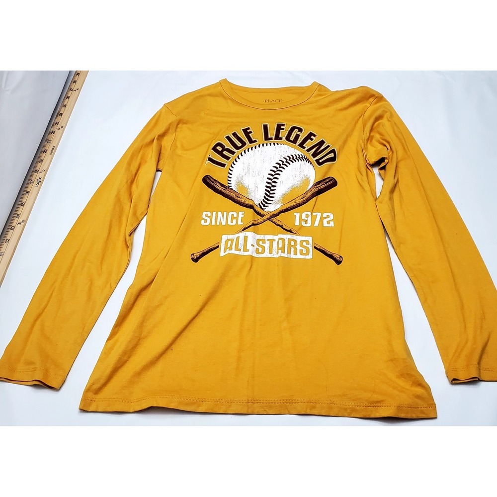 The Children's Place Boys Graphic Long Sleeve Shirt • True Legend Baseball